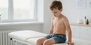 bouton fessier enfant 10 ans